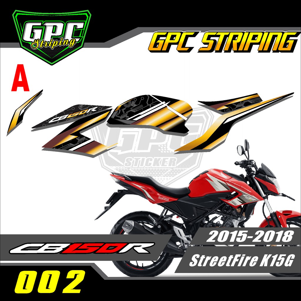 Striping cb150r - Stiker Variasi List Motor cb150r GPC 02