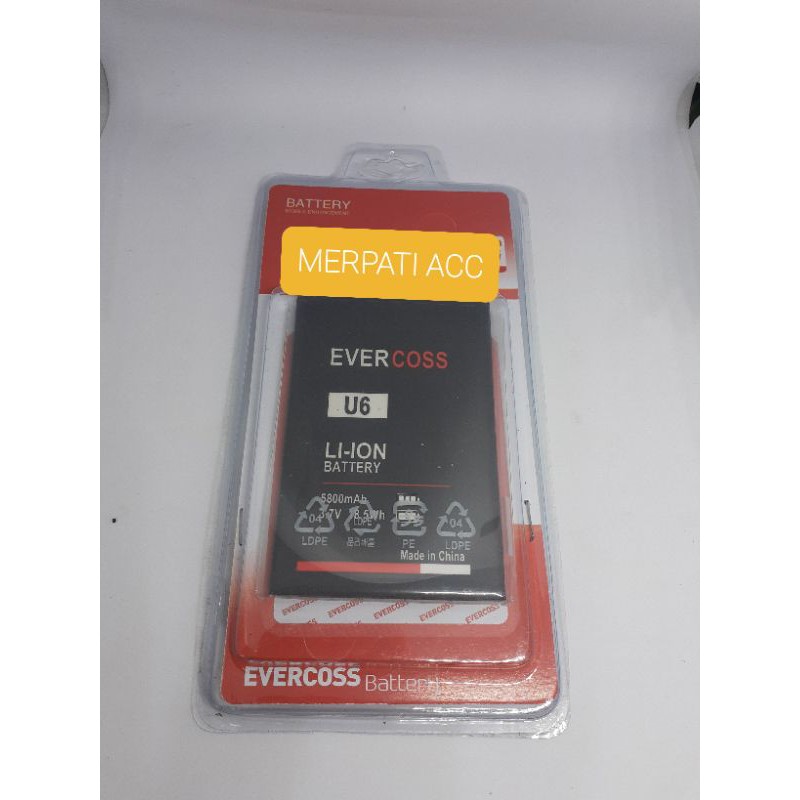 BATRE / BATERAI / BATTERY EVERCOSS U6