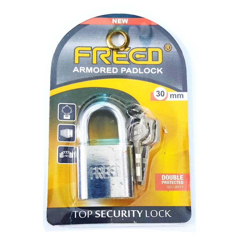 GEMBOK NEKEL 30mm LEHER PENDEK GEMBOK PINTU GEMBOK PAGAR / GEMBOK RUMAH