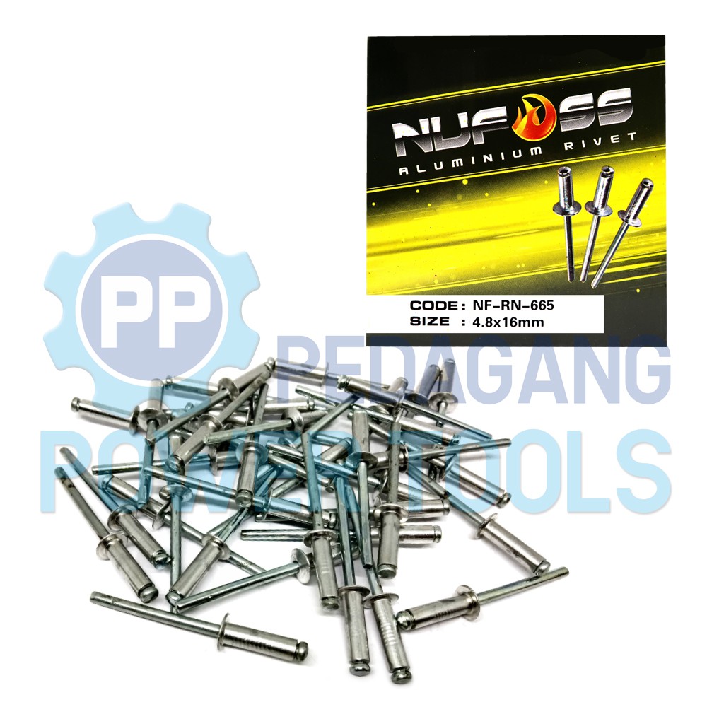 NUFOSS 665 PAKU RIVET 4.8 x 16 MM 500 PCS BLIND RIPET RIFET TEMBAK