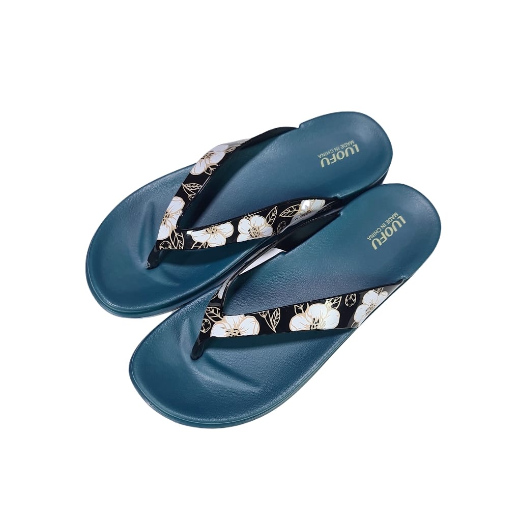 Jelly sandal wanita jepit luofu sendal japit cewek karet import E7164E18