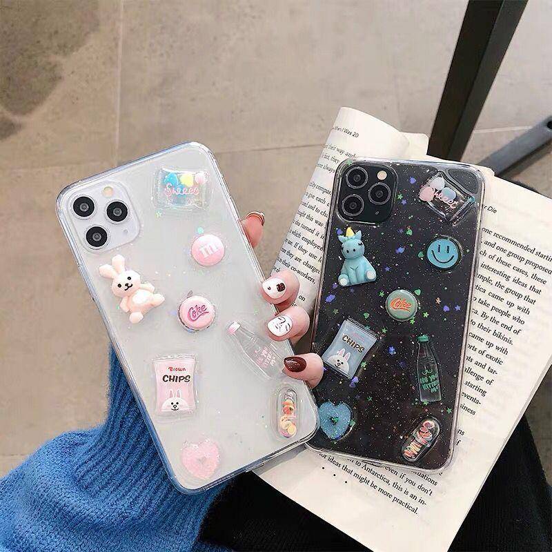 Soft Case Hp Gambar Kartun Kelinci Untuk iPhone 13 / 12 / 11promax / X / XS MAX / XR / SE / 2022 2020 / 7 / 8plus