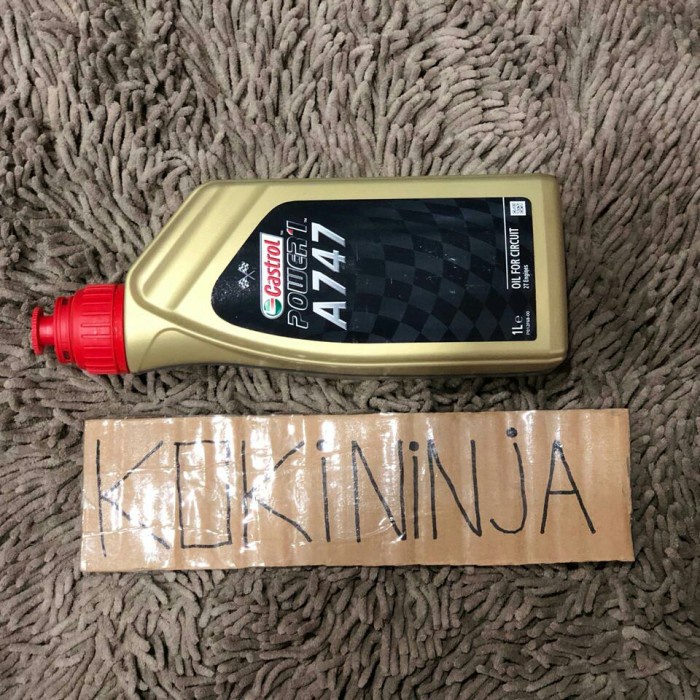 oli samping castrol a747 power 1 racing roadrace 1 liter