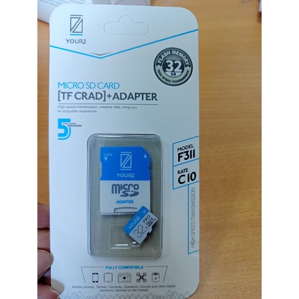 MEMORI MICRO SD YOURZ TURBO C10+ ADAPTOR 8GB/16GB/32GB/64GB ORIGINAL MEMORY MICRO SD