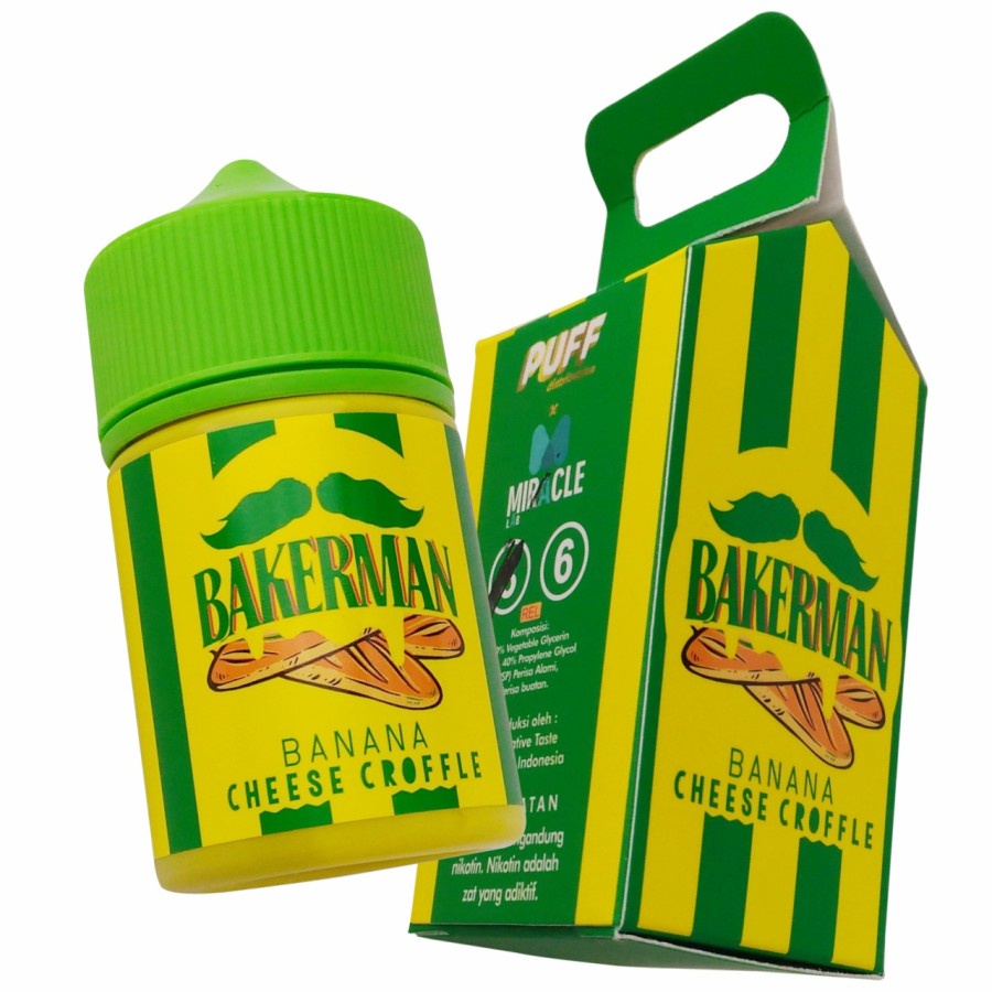 BAKERMAN V3 BANANA CHEESE CROFFLE 60ML AUTHENTIC by PUFF DISTRIBUTION