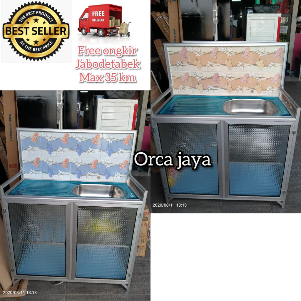 Rak Cuci Piring Wastafel 2 Pintu Keramik