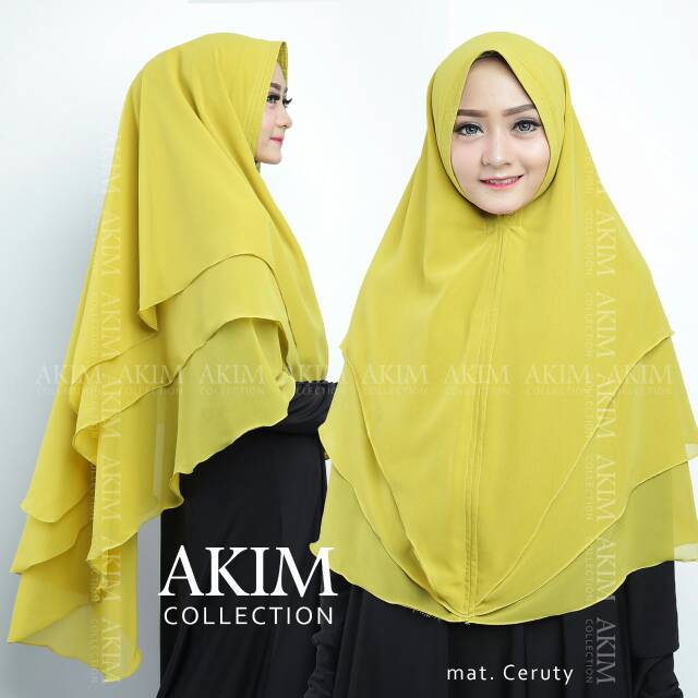 Khimar 3 layer pinguin/jilbab ceruty