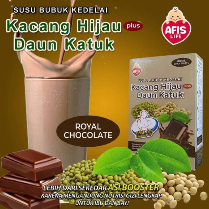 AFIS LIFE - SUSU BUBUK KEDELAI KACANG HIJAU PLUS DAUN KATUK 200 GRAM / ASI BOOSTER 5.0