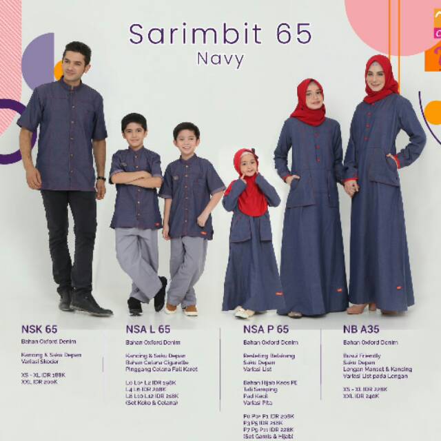 20+ Inspirasi Sarimbit Nibras Model Gamis Nibras Terbaru 2020