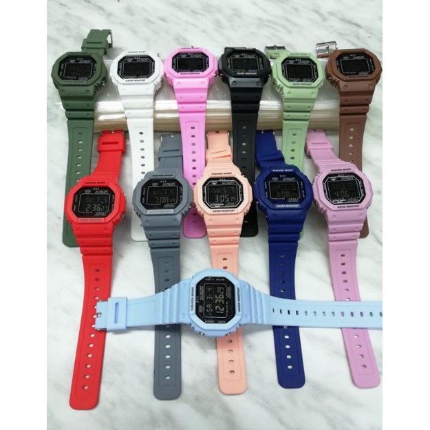 JAM TANGAN 511 SEGI DIGITAL SPORT RUBBER STRAP WATER RESISTANT / JAM TANGAN PRIA WANITA / JAM TANGAN