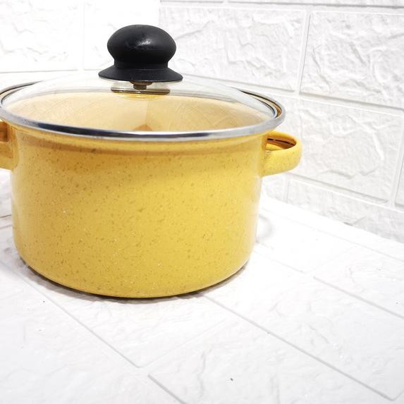 ♩ PANCI ENAMEL ZUKO 22 CM YELLOW HIGH QUALITY PREMIUM ֍