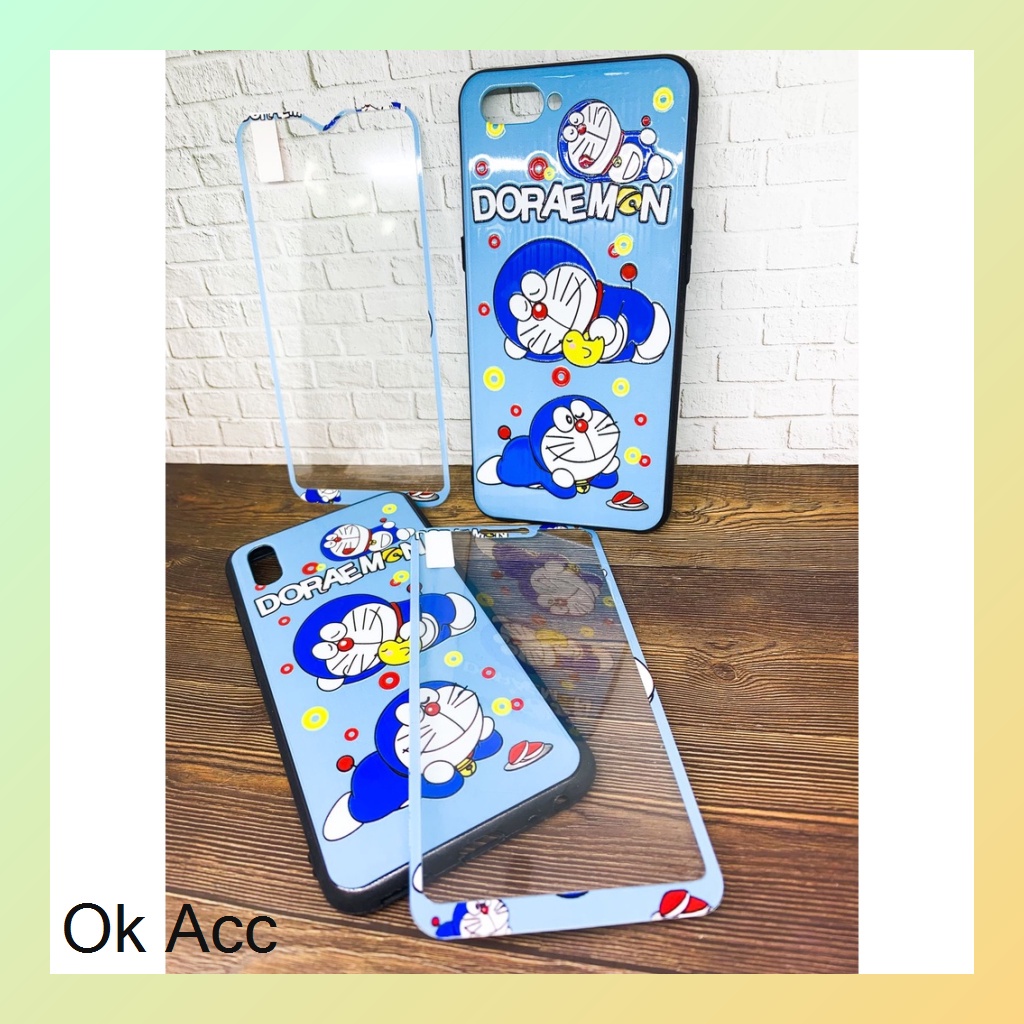 BARU CASE BONUS TG Kaca karakter Oppo A1k, Realme C2,A31,A33,A53,A37 Neo 9,A3s,C1,A52 A72 A92,V5,A5s,A7,A12,A11k,Realme 2 Pro,U1,U2,7i,C17,C12,C15,Samsung J2 Prime,Vivo Y11 Y12 Y15 Y17 Y20 Y20s Y12s Y30 Y50 Y91 Y91C Y93 Y95 Xiaomi Redmi 8A 9A 9C HCTG 12