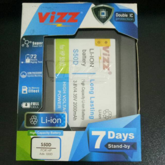 Baterai Vizz Advan S50D