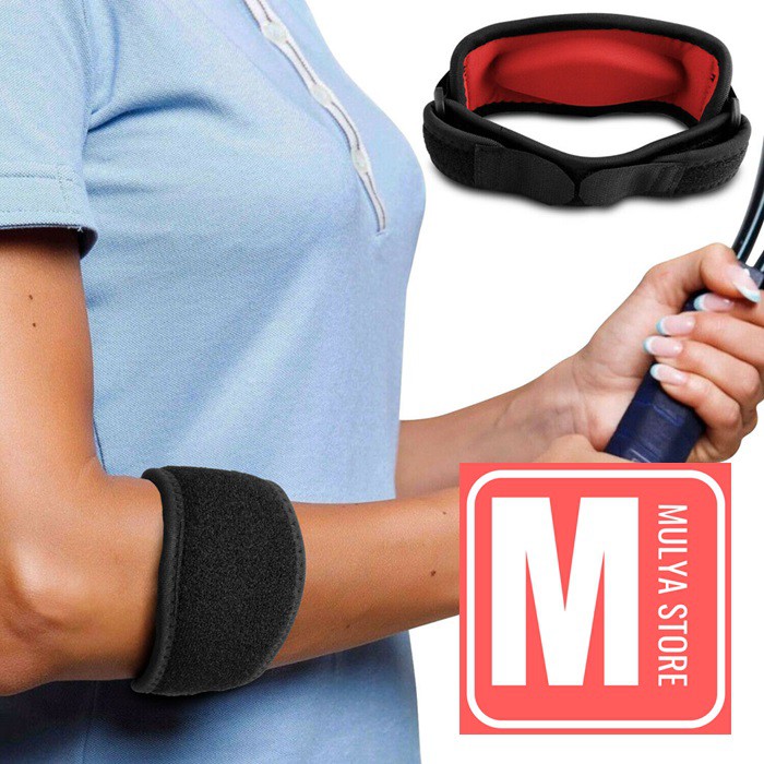 Tennis Elbow Support Golfer Strap Brace Penyangga Tendon Tendinitis Tenis Impor