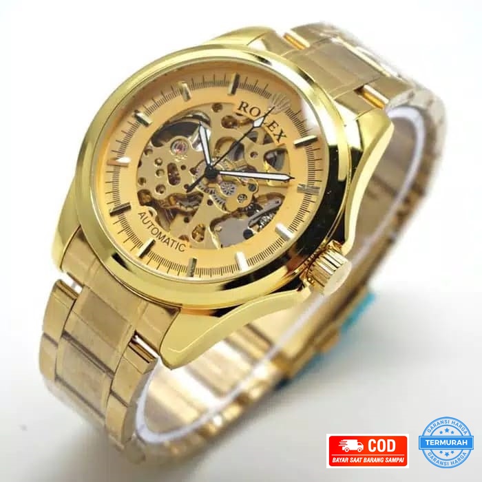 Jam Tangan Rolex Automatic Rantai Gold Jam Tangan Automatic