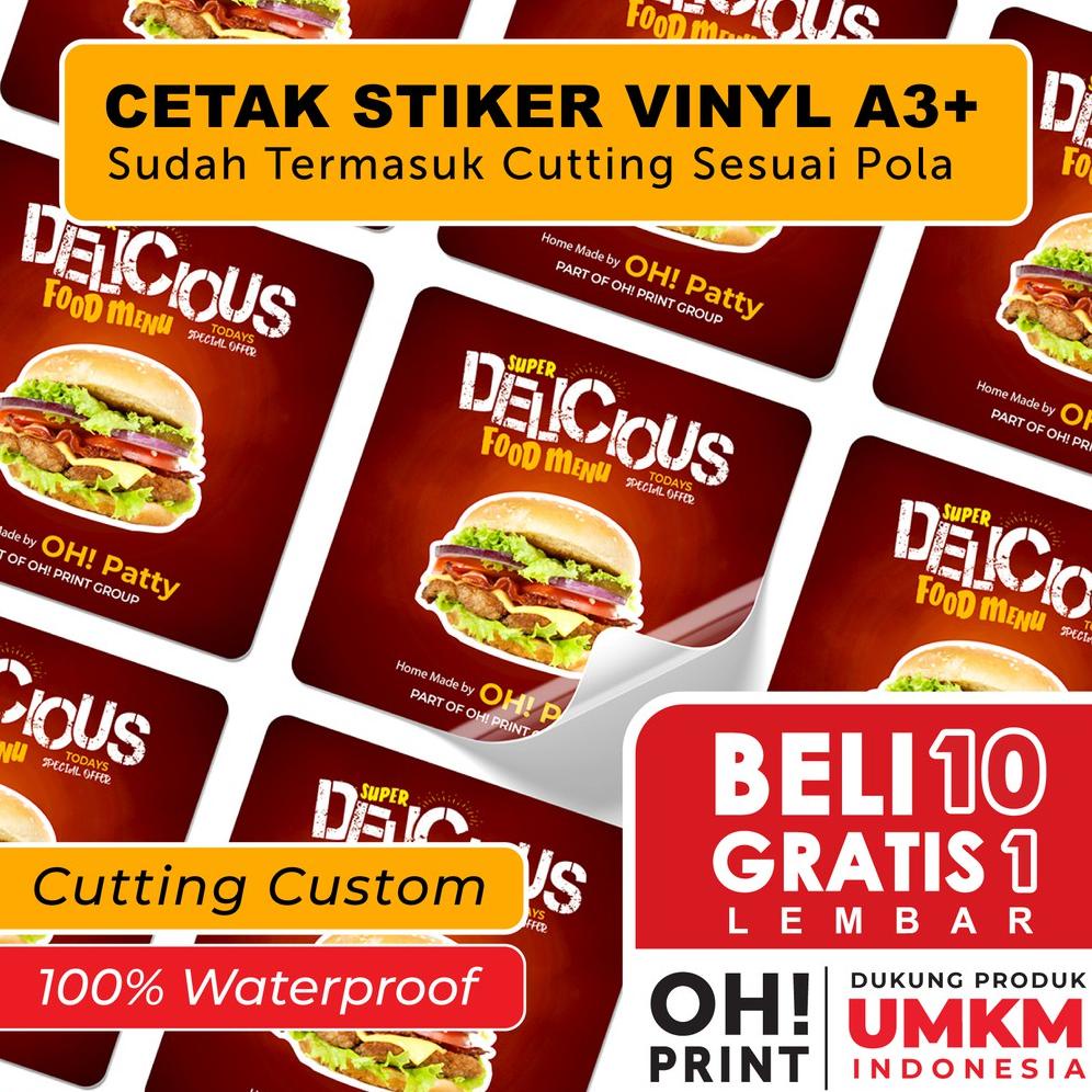

((BISA COD)) Cetak Stiker Vinyl / Cetak Stiker Label Kemasan / Label Usaha Makanan / Cetak Label Minuman