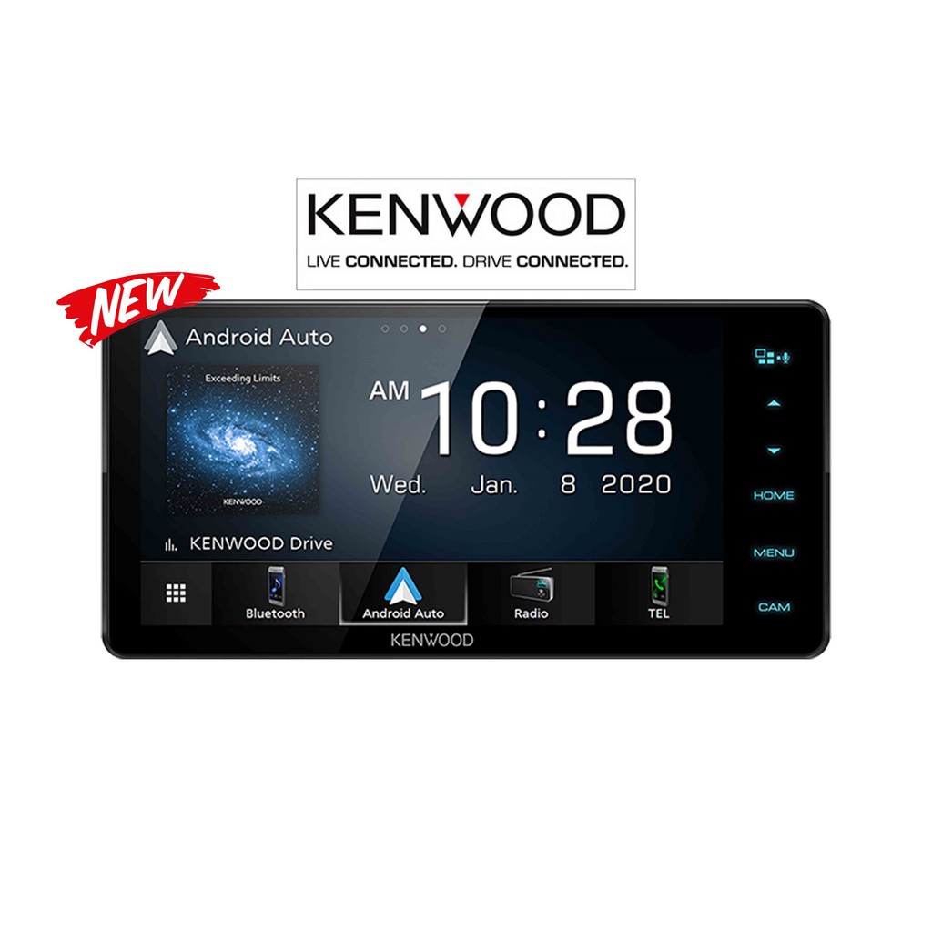 Kenwood DDX8020S Double Din DVD Hi-Res Audio Apple Carplay Android Auto Mirroring