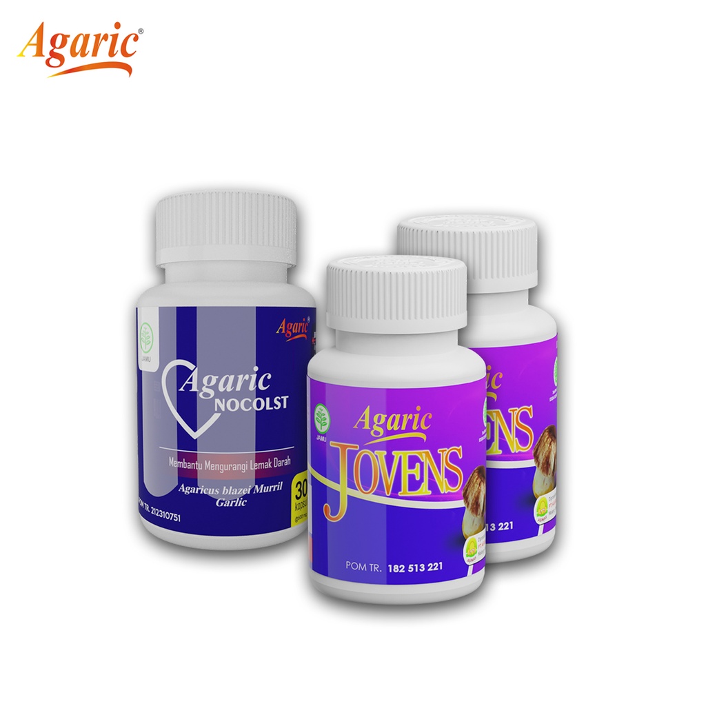 AGARIC - 2 Jovens 1 Nocolst | Jamur Dewa berkhasiat untuk pengobatan kista, miom, kanker