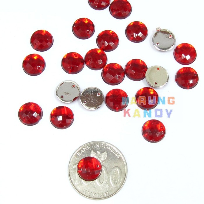 Diamon Akrilik Bulat 10mm ECER 100pc