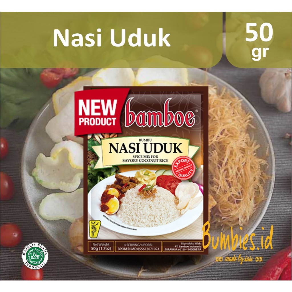 New Product Bamboe Nasi Uduk Kemasan 50gram Masakan Instan