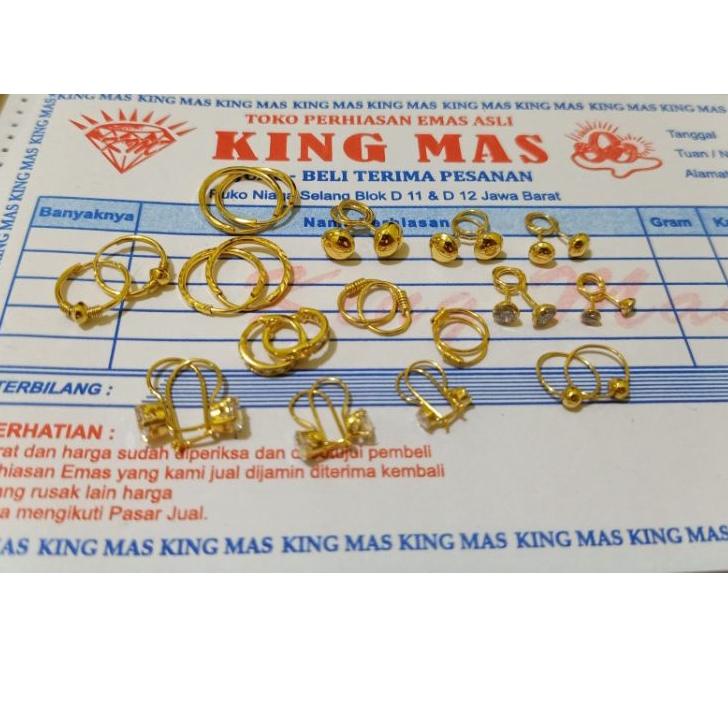 ANTING EMAS ASLI KADAR 300&375