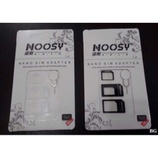 Simcard adaptor nossy 3 in 1 nano micro sim card murah grosir