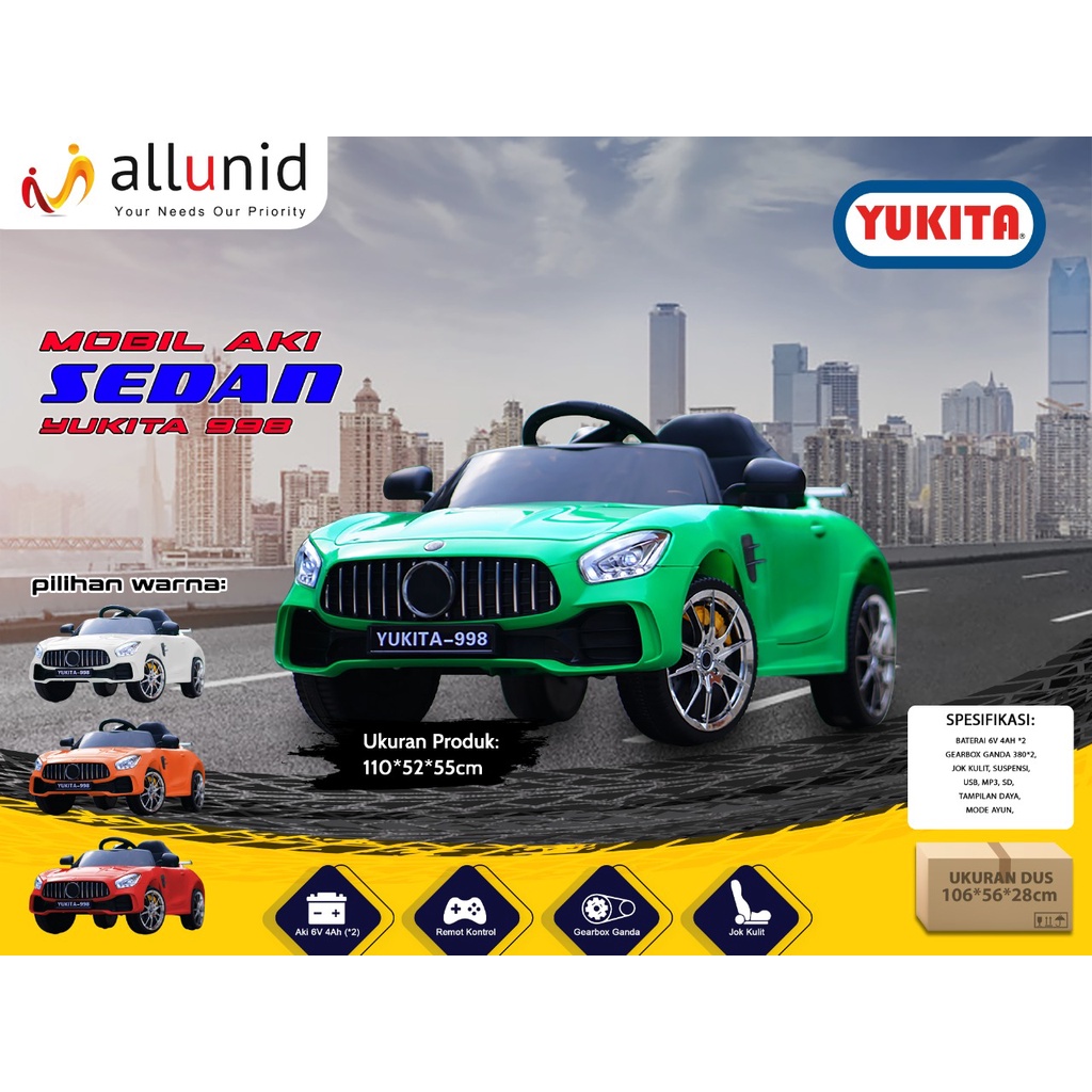 instan Mobil Aki Mainan Anak Remote volta mercedes Control mercy mercedez AmG cOupe Yukita 998 Mercy Mercedes Benz Non Paint Aki 12v/7Ah amg coupe Garansi Standar SNI-2