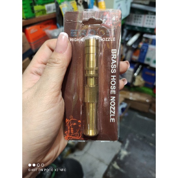 SEMPROTAN AIR LURUS KUNINGAN VPR / KEPALA SELANG VPR BRASS HOZE NOZZLE