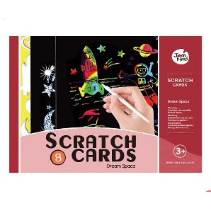 Joan Miro Scratch Cards set Full Moon aktivitas seni anak buku sketsa | Scratch Cards