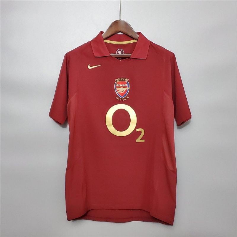 Jersey Bola Arsenal Home 2005/2006 Retro Clasic GO High Quality