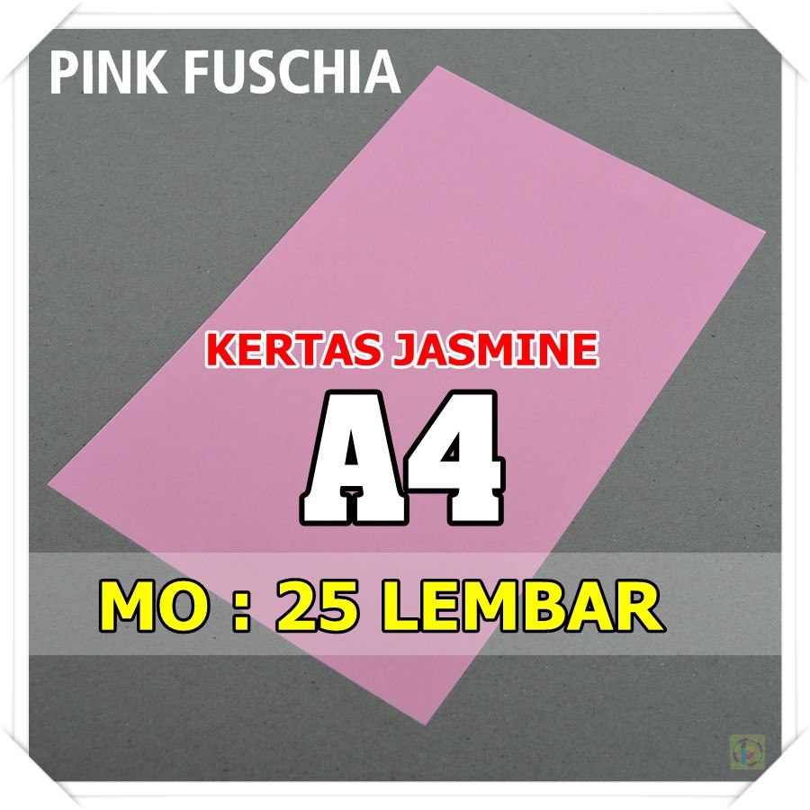 

[GROSIR] Kertas Karton Jasmine / Paper Flower A4 PINK FUSCHIA