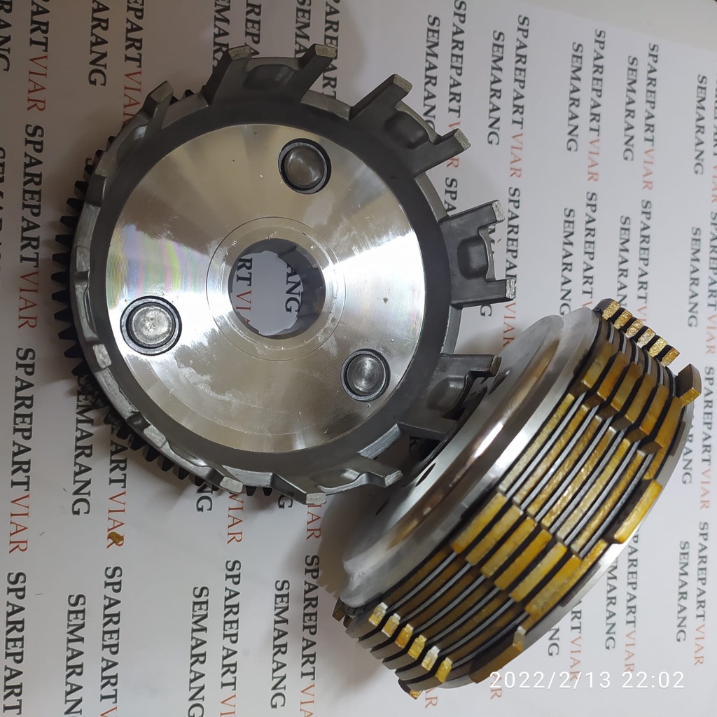 Kampas Kopling Set isi 7 Viar 150 200 CC 2015 Tossa dll RUmah kopling set viar tossa roda 3 lainnya 