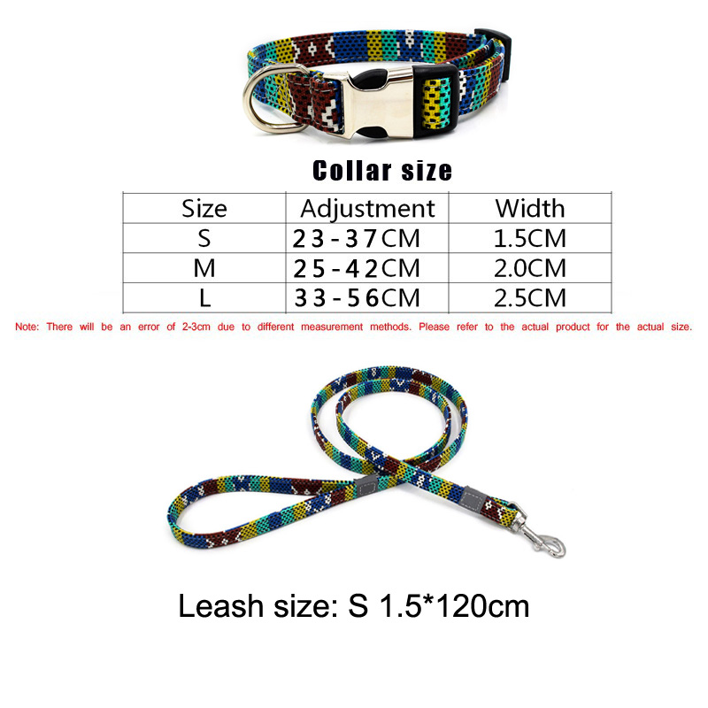 Kalung Collar Adjustable Anti Hilang Motif Tulisan Gaya Bohemian Untuk Anjing / Kucing Peliharaan