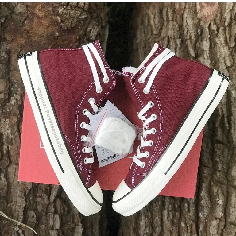 Sepatu Converse 70s High Egret Maroon