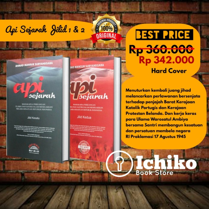

PROMO!!! PAKET - API SEJARAH JILID 1 & 2 - AHMAD MANSUR SURYANEGARA - ORIGINAL TERLARIS