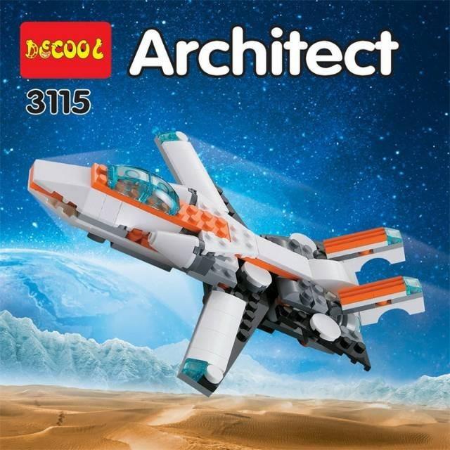 BRICK decool 3115 architect future flyers robot 3 in 1 : 237 pcs