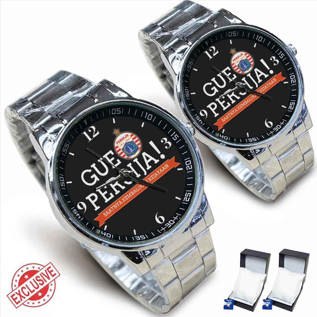 Jam Tangan Rantai Couple GUE PERSIJA (Special)