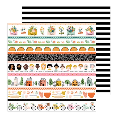

Scrapbook Cardstock This Is Family Pebbles Craft Art Journal Paper