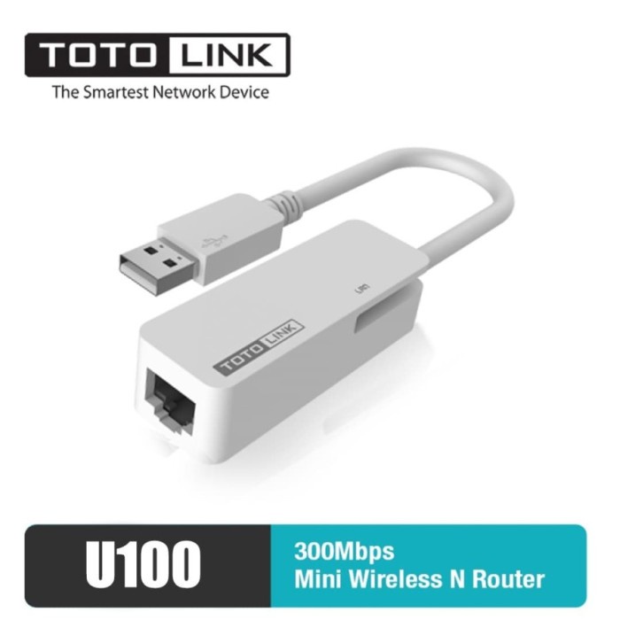 ETHERNET ADAPTER TOTOLINK U100 USB 2.0 TO RJ45 ETHERNET ADAPTER