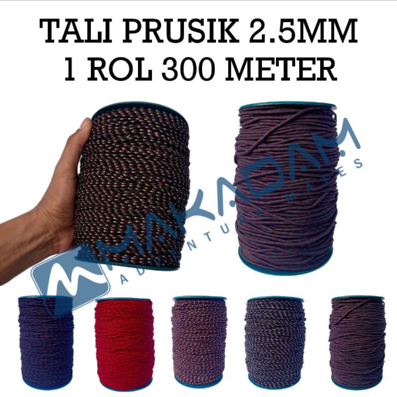 

tali prusik persik paracord 2 2.5mm rol