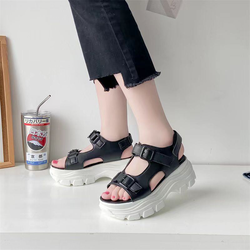 [GROSIR][COD] SEVEN_DAY SANDAL WEDGES WANITA KOREA IMPORT CASUAL SHOES SVN-307