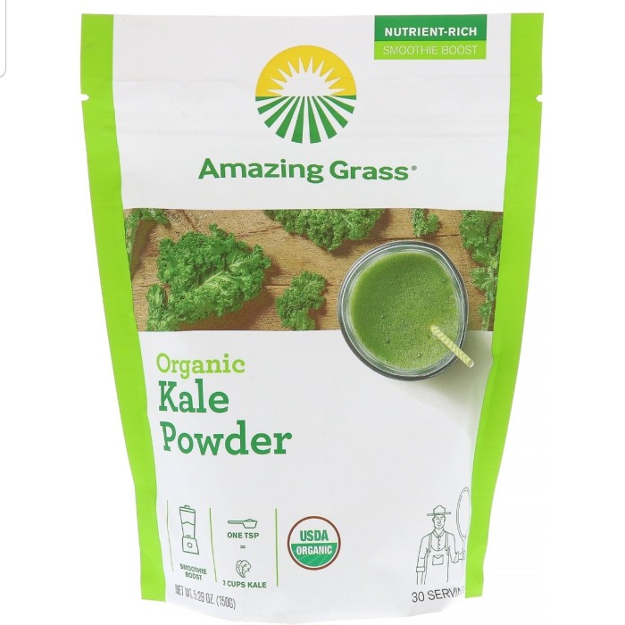 

Best Seller - Amazing Grass Organic Kale Powder 5.29 Oz (150 G)