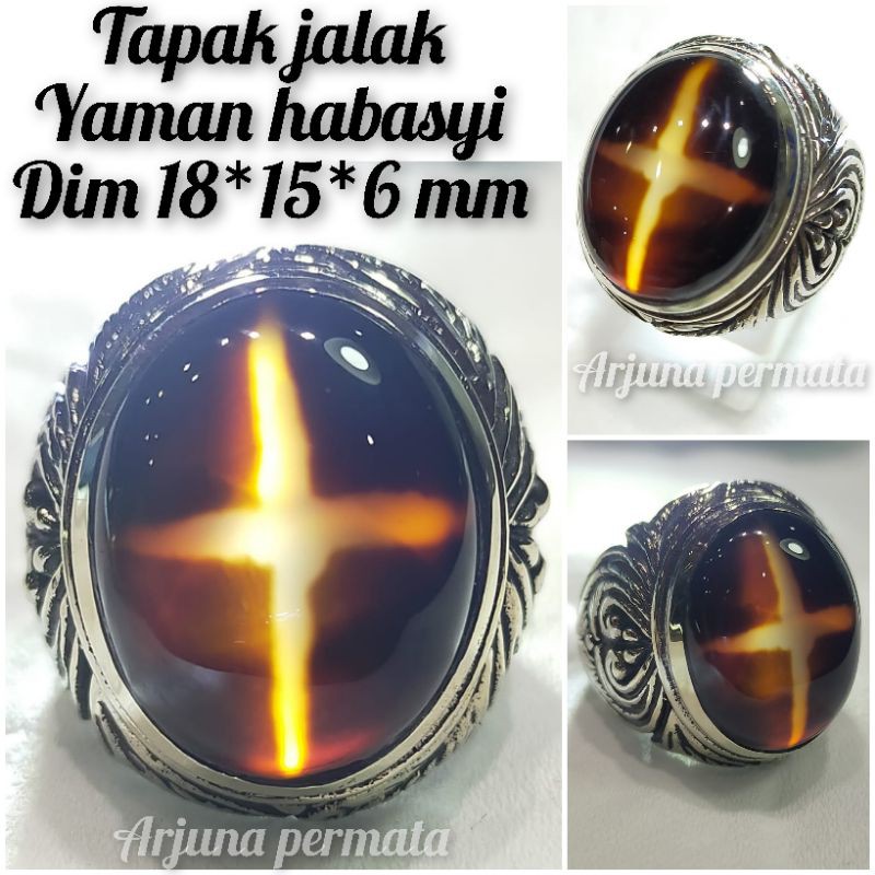 Batu tapak jalak Yaman Wulung habasyi asli natural