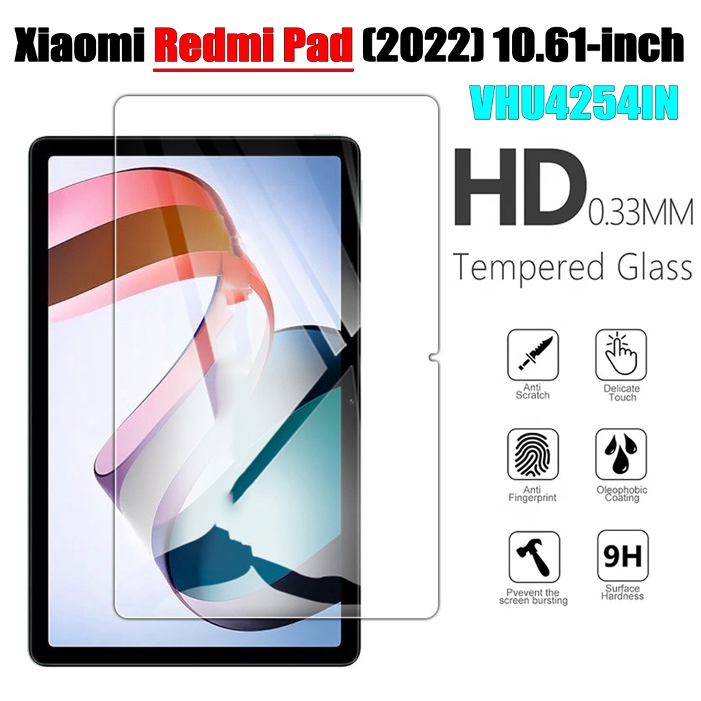 Pelindung Layar Tempered Glass 9H HD Tahan Ledakan Untuk Xiaomi Redmi Pad (2022) 10.61 &quot;VHU4254IN 5G