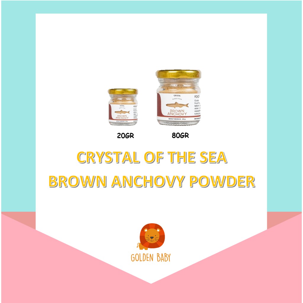 

Crystal of the Sea BROWN Anchovy Powder Bubuk Teri Jengki BPOM HALAL