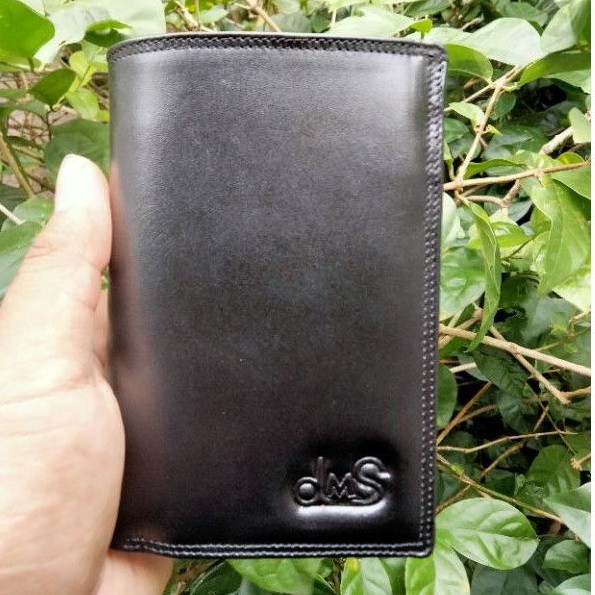 Dompet Kulit Pria berdiri 16 slot tempat kartu (dms)