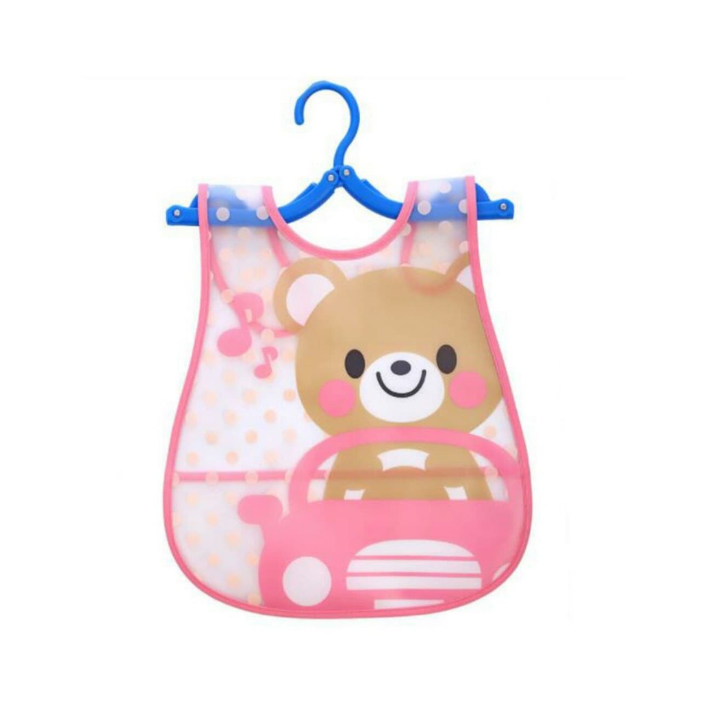 LIN007 - Sleber / Celemek Makan/ Bib Plastik Waterproof no 1-20
