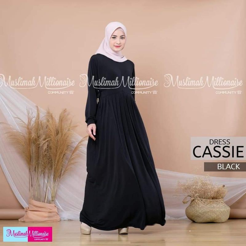 Gamis Polos Bahan Jersey Halus Dan tebal