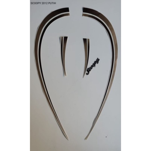 STRIPING SCOOPY 2012 PUTIH