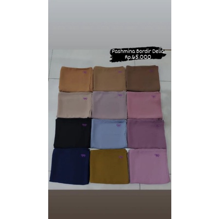 TERBARU/PASHMINA CERUTY/PREMIUM PASHMINA/DELIA HIJAB